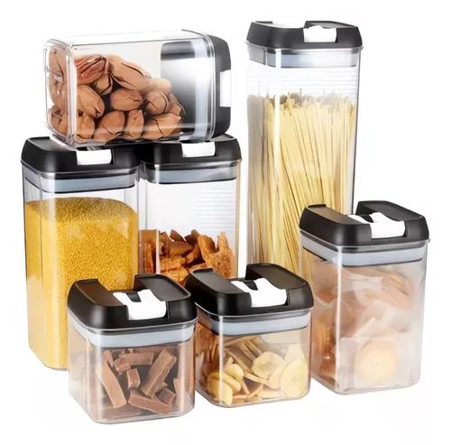 Set Recipientes Herméticos Cocina x7